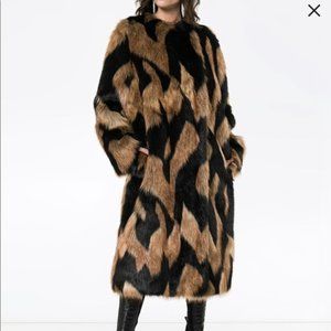 Givenchy Faux Fur Coat FR 40/US 8-10